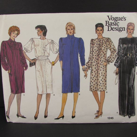 Evening Cocktail Dress 8 10 12 Vogue's Basic Design 1245 Uncut Sewing Pattern - Picture 1 of 4